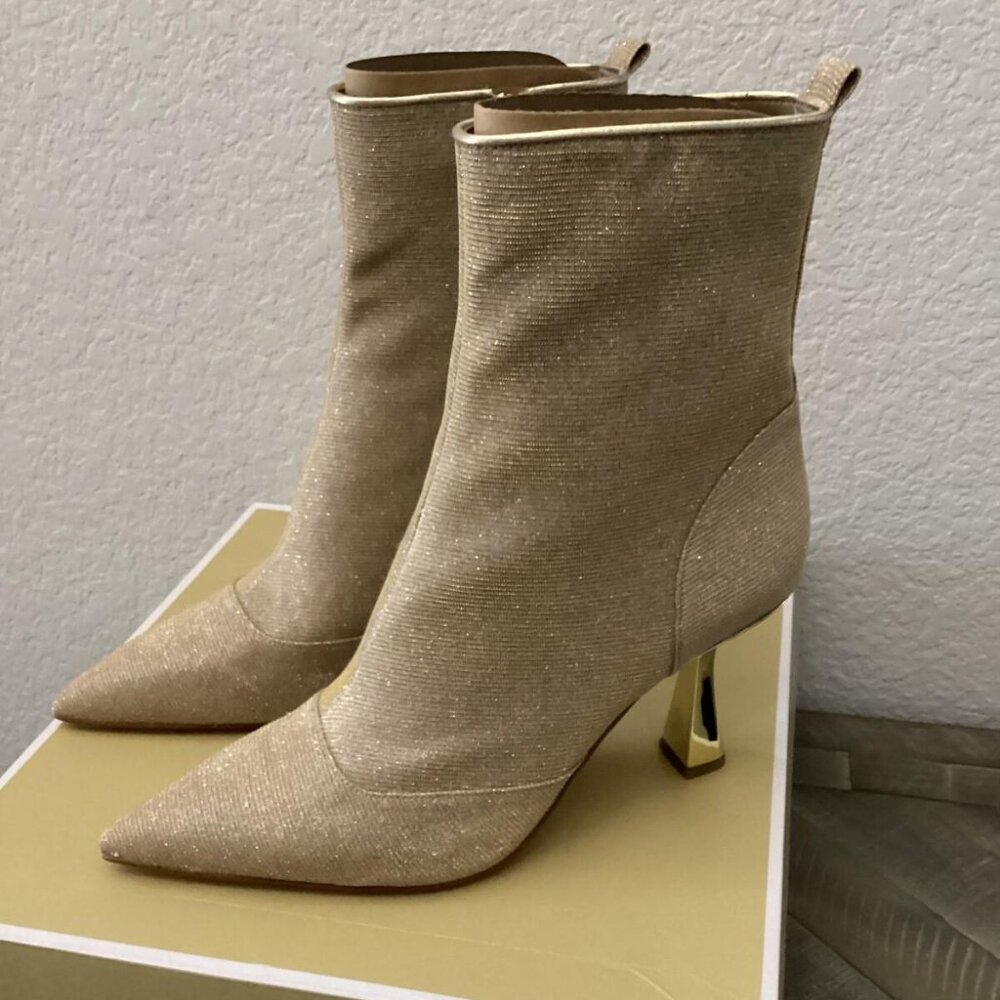 MICHAEL MICHAEL KORS Women's Clara Side-Zip Pointed-Toe Heeled Dress Boots